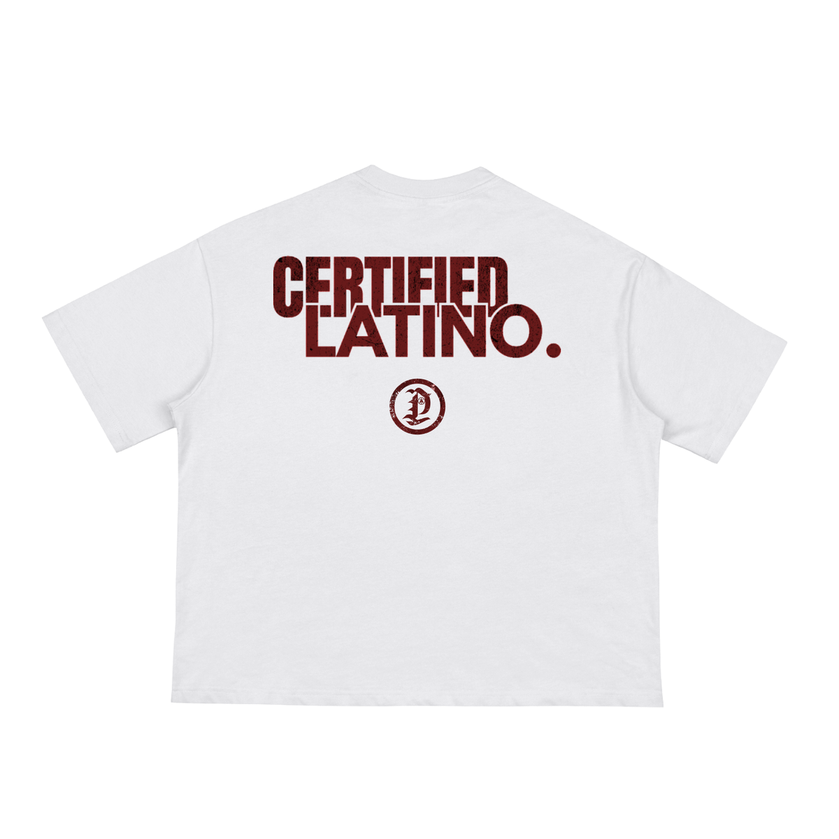 Certified Latino Boxy Tee V2 (RED)