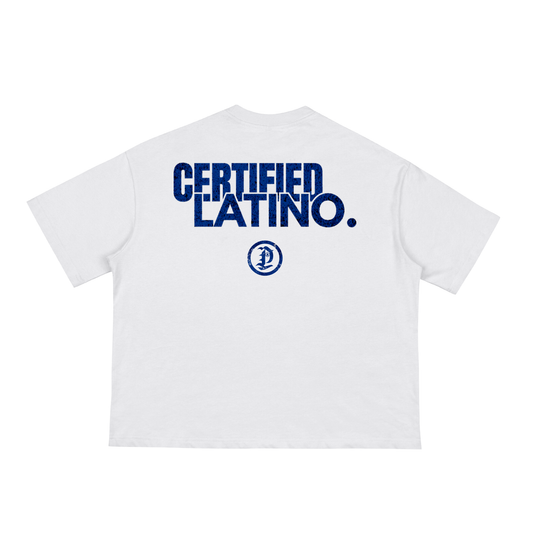 Certified Latino Boxy Tee (BLUE)