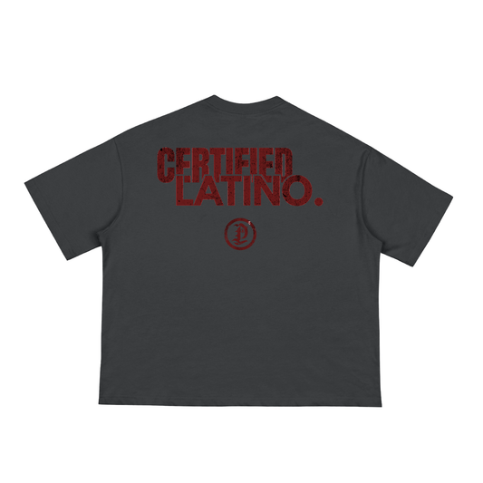Certified Latino Boxy Tee V2 (RED)